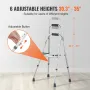 Folding Hemi Walker, One Arm Folding Walker for Seniors with 6-Level Adjustable Height, Lightweight Aluminum | Side One-Hand Sty