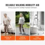 Foldning af Hemi Walker One Arm Mobility Walker til senior og