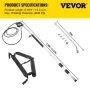 Pressure Washer Wand Telescoping 548.6 cm 4000psi Telescopic Pressure Washer Wand with Strap Belt 0.95 cm Quick Connector Extens
