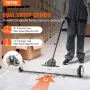 36-Inch Magnetic Sweeper with Wheels, 55 lbs Capacity, with Telescoping Magnetic Pickup Tool, Adjustable Handle, Magnetic Pickup
