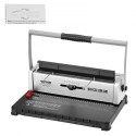 Coil Spiral Binding Machine, Manual Book Maker 34-Holes Binding 120 Sheets, Punch Binder with Adjustable Side Margin, for