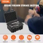 Hard Pistol Cases with Pre-cut PU Foam, Waterproof & Dustproof Hard Gun Case for 2 Pistol, 14.1×11.5×7.6 in Lockable Pistol Case