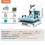 Heat Press Machine 15x15 i 8 i 1 med 30 oz tumbler Press
