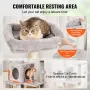 Cat Tree 56.2 "Cat Tower med Cat Condo Sisal Scratching Post
