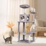 Cat Tree 56.2 "Cat Tower med Cat Condo Sisal Scratching Post
