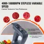 Commercial Immersion Blender, 500W Heavy Duty Hand Mixer, 16 inch Stepless Variable Speed Mixer with Stainless Steel Blade, Mult