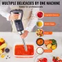 Commercial Immersion Blender, 500W Heavy Duty Hand Mixer, 16 inch Stepless Variable Speed Mixer with Stainless Steel Blade, Mult