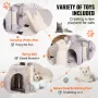 Cat Tree for Indoor Cats, 31.4" Cat Tree Tower with Cat Condo, Sisal Scratching Post, Hammock, Top Perch, Jumping Platform, Cat 