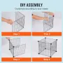 5-pak plantebeskyttere mod dyr 15,35'' x 15,35'' metalplantebur
