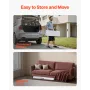 Plastic Folding Bench, 6 ft Portable Bench for Indoor/Outdoor Picnic Party Patio Camping Dining, Foldable Smooth HDPE Seat for G