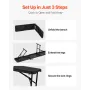 Plastic Folding Bench, 6 ft Portable Bench for Indoor/Outdoor Picnic Party Patio Camping Dining, Foldable Smooth HDPE Seat for G