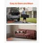 Plastic Folding Bench, 6 ft Portable Bench for Indoor/Outdoor Picnic Party Patio Camping Dining, Foldable Smooth HDPE Seat for G