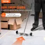 Magnetic Sweeper with Wheels 43.2 cm Mini 4.5 kg Capacity Adjustable Handle