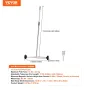Magnetic Sweeper with Wheels 43.2 cm Mini 4.5 kg Capacity Adjustable Handle