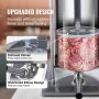 Electric Pølse Stuffer 25 L Vertical Meat Stuffer 304 Rustfrit