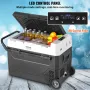 Portable Car Refrigerator, 12 Volt Car Refrigerator Fridge, 60 L / 63.4 QT Single Zone Portable Freezer, -4℉-68℉ Adjustable Temp