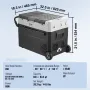 Portable Car Refrigerator, 12 Volt Car Refrigerator Fridge, 60 L / 63.4 QT Single Zone Portable Freezer, -4℉-68℉ Adjustable Temp