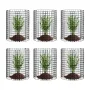 6 Pack Plant Protector from Animals, 12.6'' Dia. x 14'' H Chicken Wire Plant Protector, Plant Cages for Outdoor Plants, Flowers 