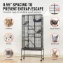 69 "Metal Small Animal Cage 4-lags rullende ilderbur med bakke