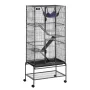 69" Rolling Metal Ferret Cage, Large 4-Tier Critter Nation Cage, Small Animal Cage with Ramps & Tray, Easy to Set up for Pet Rat