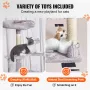 Cat Tree 60.6 "Cat Tower med Cat Condo Sisal Scratching Post