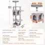 Cat Tree for Indoor Cats, 60.6" Cat Tower with Cat Condo, Sisal Scratching Post, Hammock, Top Perch, Jumping Platforms, Large Ca