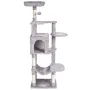 Cat Tree for Indoor Cats, 60.6" Cat Tower with Cat Condo, Sisal Scratching Post, Hammock, Top Perch, Jumping Platforms, Large Ca