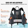 Life Vest for Watersports (PFD), Life Jacket with Waterproof Nylon & 80N Buoyancy, Life Vest/Jacket for Any Water Activity-Fishi