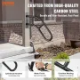 Handrails for Outdoor Steps 81.3 cm Wall Mount Safety Railings for 1-3 Steps