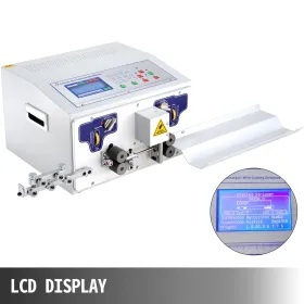 Automatic Wire Stripper Machine 300V, Computerized Wire Stripping and Peeling Machine, Wire Stripping Tool with Straightener