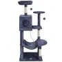 Cat Tree for Indoor Cats, 56.2" Cat Tower with Cat Condo, Sisal Scratching Post, Hammock, Top Perch, Jumping Platforms, Large Ca