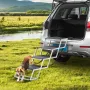 Dog Stair for Cars 4-step Folding Dog Steps Aluminum Loads up to 113.4 kg