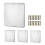 4 Pack LED Canopy Lights, 150W, 16500LM 5000K Daylight Commercial Industrial Outdoor Canopy Lights, 315mm x 315mm Surface Mount 