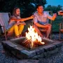 Fire Pit Ring, 42x42 in Outer/36x36 in Inner Diameter, 10inch Height Square Fire Pit Insert, Heavy Duty Carbon Steel Liner DIY C