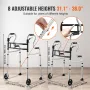 Foldende Walker-stand-assistent foldningsvandrere med justerbar