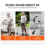 Foldende Walker-stand-assistent foldningsvandrere med justerbar
