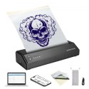 Tattoo Transfer Stencil Printer, Wireless Bluetooth Tattoo Stencil Printer Machine med 10 stk overførselspapir og kludpose,