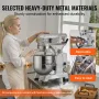 Commercial Food Mixer 28.5L 3-Speed Stand Dough Mixer 1100W for Restaurant