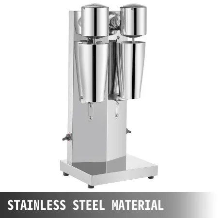 Milkshake Maker Kit, Stainless Steel Electric Milkshake Maker, 180W Milkshake Machine, Double Head Classic Milkshake Maker with 