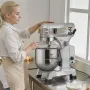 Commercial Food Mixer 10L 3-Speed Stand Dough Mixer 550W for Restaurant