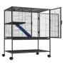 36 "Metal Small Animal Cage 2-lags rullende ilderbur med bakke