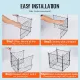 4 Pack Plant Protector from Animals, 13.4'' x 13.4'' Chicken Wire Plant Protector, Plant Cages for Outdoor Plants, Flowers & Veg