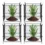 5-pak plantebeskytter mod dyr 33 x 33 cm metalplantebur