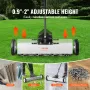 24-Inch Magnetic Sweeper with Wheels, 50 lbs Capacity, with Telescoping Magnetic Pickup Tool, Adjustable Handle, Magnetic Pickup