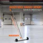 Magnetic Sweeper with Wheels, 15inch Mini Magnetic Sweeper, 8 lbs Capacity, Adjustable Handle, Lightweight Magnetic Pickup Sweep