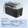 Portable Car Refrigerator, 12 Volt Car Refrigerator Fridge, 25 L / 26.4 QT Single Zone Portable Freezer, -4℉-68℉ Adjustable Temp
