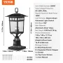 2 pcs skumring til daggry udendørs lampe efter lysarmatur 400