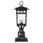 2 Pack Dusk to Dawn Outdoor Post Light, 400 mm, Waterproof Lamp Post Light Fixtures with 3.5 in Pier Mount Base Glass Shade, Lig