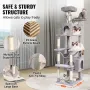 Cat Tree 72 "Cat Tower med 2 Cat Condos Sisal Scratching Post