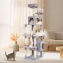 Cat Tree 72 "Cat Tower med 2 Cat Condos Sisal Scratching Post